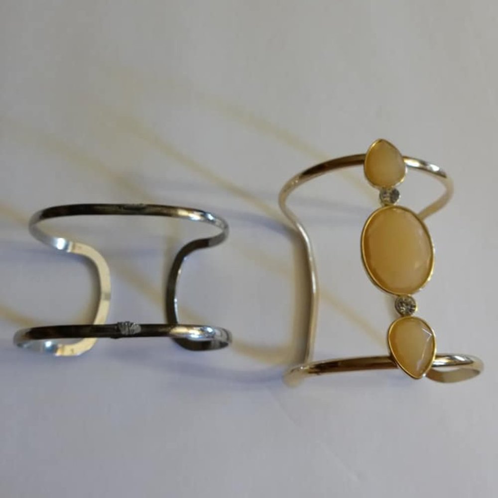 2 cuff bracelets